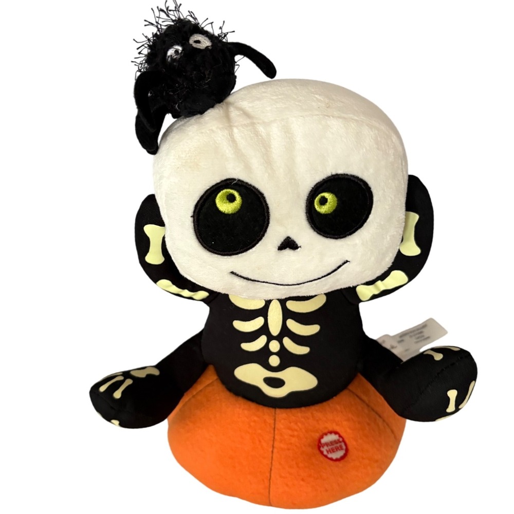 Hallmark Halloween Plush Skeleton Spider Pumpkin‎ Animated Sounds & Motion